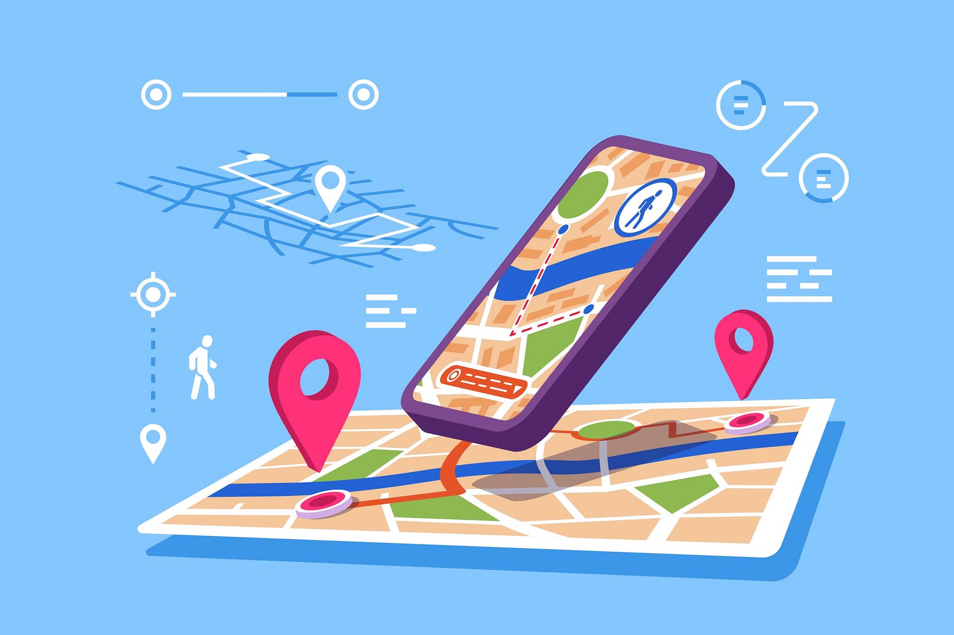 Location maps online application