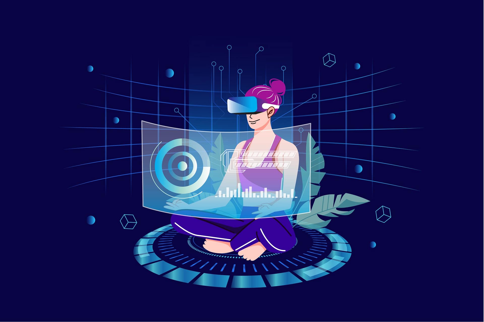 Woman in the metaverse