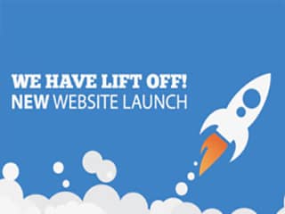 TCS-Jennifer-6 Rocket launching symbolizing new website debut.
